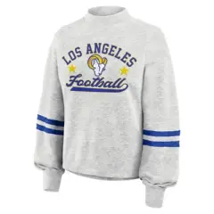 NFL Los Angeles Rams Women's Oatmeal Heather Crew Neck