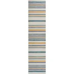 JONATHAN Y Janus Classic Coastal Ticking Stripe Reversible Machine-Washable Indoor/Outdoor Area Rug