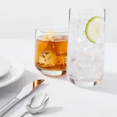 12pc Glass Shoreham Double Old Fashion and Highball Glasses Set - Threshold&trade;: Drinking Glasses Set, Dishwasher-Safe