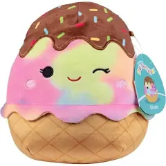 Squishmallow 8" Tie Dye Ice Cream Plush - Cute and Soft Stuffed Animal Toy - Official Kellytoy - Great Gift for Kids