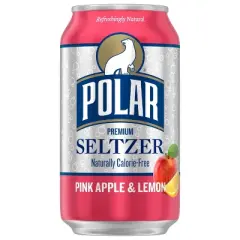 Polar Pink Apple and Lemon Seltzer Water - 8pk/12 fl oz Cans