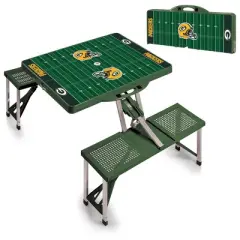 NFL Green Bay Packers Portable Folding Table with Seats