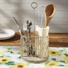 Park Designs Modern Portable Metal Utensil Caddy