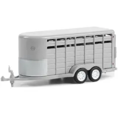 14-Foot Livestock Trailer Gray "Hitch & Tow Trailers" Series 1/64 Diecast Model by Greenlight
