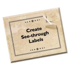 Avery Clear Easy Peel Mailing Labels Inkjet 8 1/2 x 11 10/Pack 18665