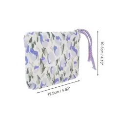 Unique Bargains Portable Tulip Makeup Bag 1 Pc