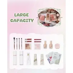 Narwey Initial Makeup Bag for Teen Girls Kids Trendy Stuff 6