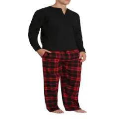 SLEEPHERO Men's Long Sleeve Flannel Pajama Set
