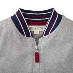 Hope & Henry Boys' French Terry Baseball Jacket, Kids