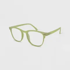 Women's Milky Plastic Square Blue Light Filtering Glasses - Wild Fable&trade; Green