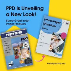 PPD Glossy Photo Paper 11x14" 50 sheets 255 gsm for Inkjet Printers