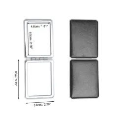 Unique Bargains Rectangular Double-sided Makeup Mirror 1 Pc