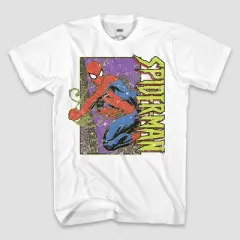 Men's Marvel Spider-Man Short Sleeve Graphic T-Shirt - White
