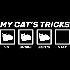 Women's Design By Humans My Cat Tricks By Racerback Tank Top