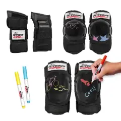 Wipeout Dry Erase Youth 5+ Pad Set 3pk - Black