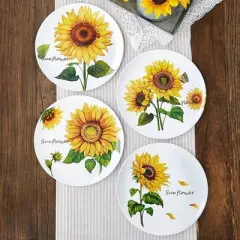 The Lakeside Collection Set of 4 Melamine Plates