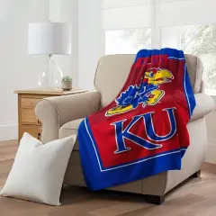NCAA Kansas Jayhawks 46''x60'' Leadership Micro Throw Blanket