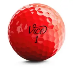 Vice Pro Golf Balls - Neon Red