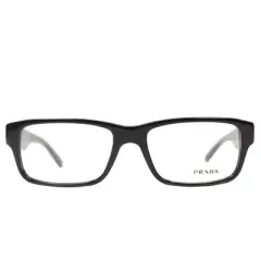 Prada  1AB1O1 Unisex Rectangle Eyeglasses Black 53mm