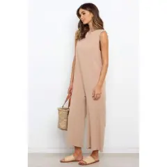 Petal and Pup Women's Yardlee Jumpsuit - Mocha 4