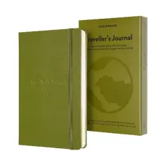 Moleskine Guided Journal 5.12"x8.25" Travel: Hard Cover, Acid-Free Paper, Elastic Closure, 400 Pages, Green