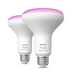 Philips Hue 2pk BR30 Color LED Smart Bluetooth Lights and Bridge Compatible