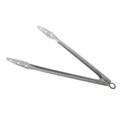 Kuhn Rikon Locking BBQ Tongs, 17.5-Inch, Stainless Steel