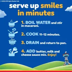 Kraft Mac and Cheese Dinner with Nickelodeon Paw Patrol Pasta Shapes