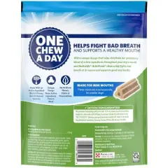 Dentalife Activefresh Chicken Mini Bone Large Bag Chewy Dog Treats - 56ct