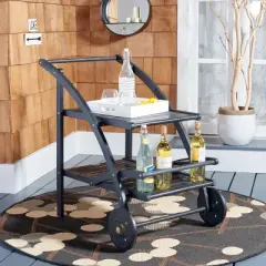 Lodi Outdoor Tea Cart  - Safavieh
