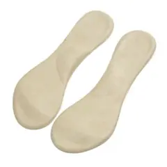 Unique Bargains 1 Pair Skin Color Pressure Reduce Fabric Surface Gel Feet Support Pads Shoes Insole