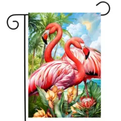 Briarwood Lane Summer Garden Flag 12x18 For Outdoor Flamingo Pair For Summer Garden Flag Flags For Outside
