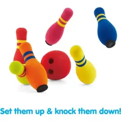 Kidoozie 6 Pin Bowling Set for Indoor and Outdoor Play -  Ages 3 and Older