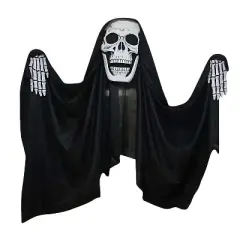 Sunstar Reaper Curtain Halloween Decoration - 9 ft - Black