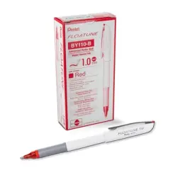 Pentel&reg; FLOATUNE Rollerball, 0.8mm, Medium Line, Blue Ink, 1 Dozen