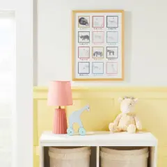 Milestone 4" x 4" Image Opening Picture Frame - Multi Bright with Natural Frame - Cloud Island&trade;