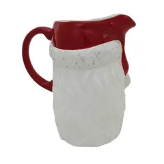Tag 9.0 Inch Vintage Santa Pitcher , Festive Christmas Serve Ware (1PC)