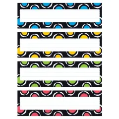 TREND Bold Strokes Circles Desk Toppers Name Plates Variety Pack, 32 Per Pack, 6 Packs