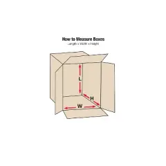 Box Partners Heavy-Duty Boxes 14" x 14" x 10" Kraft 25/Bundle HD141410