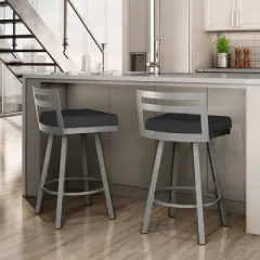 26.75" Derek Swivel Counter Height Barstool - Amisco