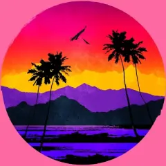 Women's Design By Humans The Color of Paradise By clingcling Racerback Tank Top