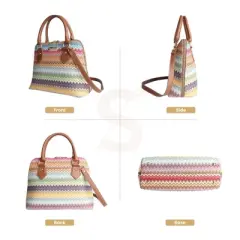 Signare USA Aztec Convertible Top Handle Purse Handbag