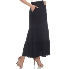 Whitemark Tiered Maxi Skirt