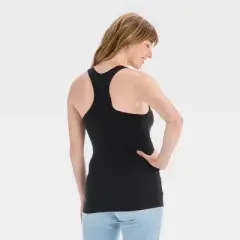 Active Ruched Maternity Tank Top - Isabel Maternity by Ingrid & Isabel&trade; Black