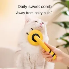 BABYYER Cat Self Cleaning Slicker Brush Cat Grooming Brush, Slicker Brush Removes Loose Undercoat and Tangled Hair for Dogs and Cats