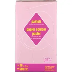 Staples Pastel Colored Copy Paper 8 1/2" x 11" Pink 500/Ream (14779)