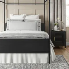 Duxbury Nightstand with Storage Black - Threshold&trade;