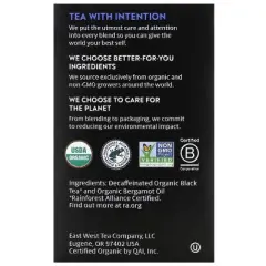 Choice Organic Teas, Decaf Black Tea, Earl Grey, 16 Tea Bags, 1.02 oz (29 g)