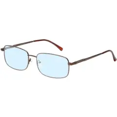Enhance BIG&TALL EN4106 Mens Blue Light Blocking Designer Eyeglasses Brown 60 mm +0.25 Custom Lens Non-Refundable