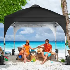 Yaheetech 8x8 FT Pop Up Canopy Tent with Roller Bag